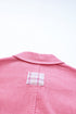 Rose Frayed Tweed Plaid Patchwork Buttoned Jacket